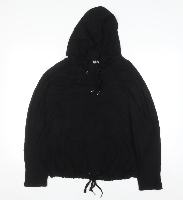 Cable & Gauge Women's Black Pullover Hoodie Size M Lightweight