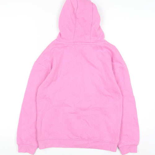 Primark Girls Pink Pullover Hoodie 9-10 Years Cotton Blend Fleece