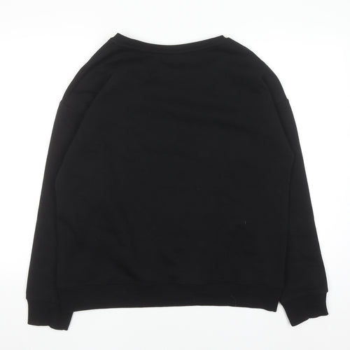 Peanuts Men’s Black Snoopy Graphic Pullover Sweatshirt L