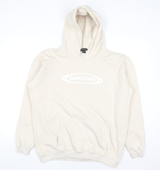 Boohoo Women’s Beige DSGN Studio Pullover Hoodie Size M
