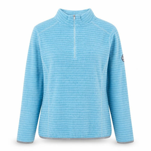 Tog Twenty Four Women's Blue 1/2 Zip Fleece Sweatshirt Size 10