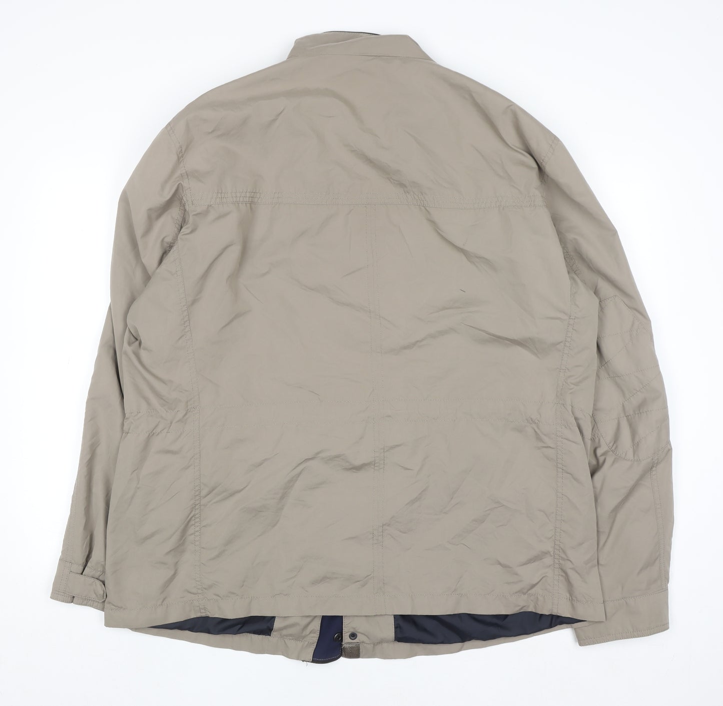 Collezione Men’s Beige 2XL Windbreaker Jacket Lightweight Zip Style