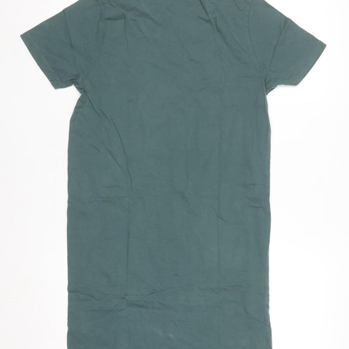 ASOS Women’s Green Cotton Knee Length T-Shirt Dress Size S