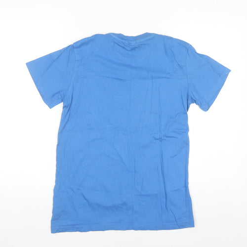 H&M Boys Blue Music Graphic Short Sleeve Cotton T-Shirt 14-15 Years