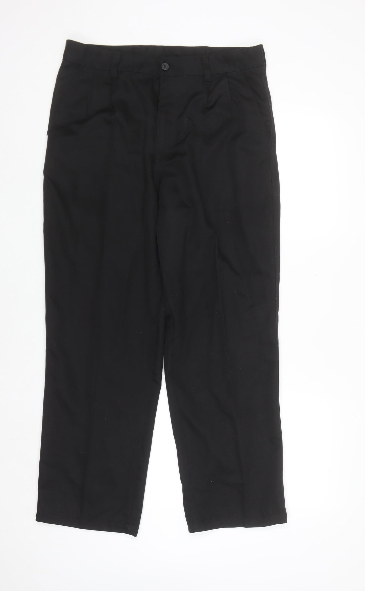 Dunlop Men's Black Regular Fit Polyester Work Trousers 34W 29L