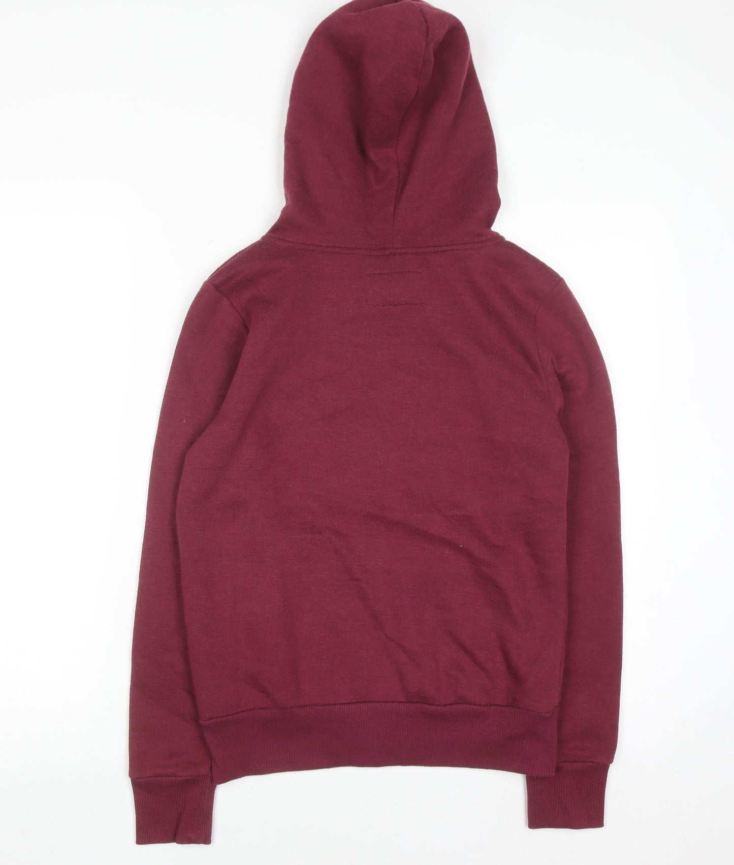 Atmosphere Women Burgundy Full Zip Hoodie Size 8 Cotton Blend