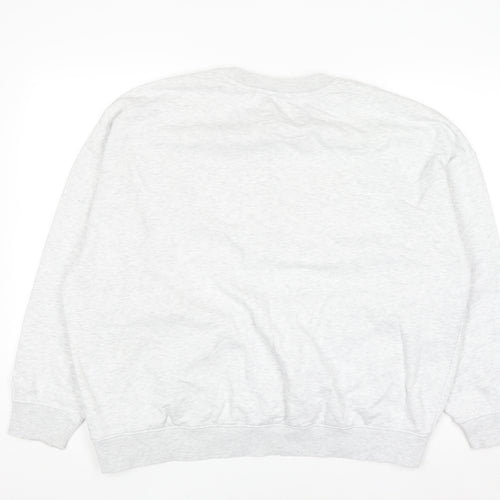 Primark Women Grey New York Vintage Sports Pullover Sweatshirt M