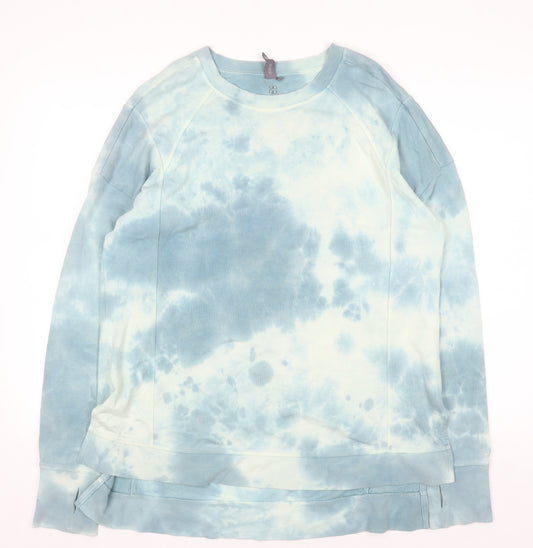 Sweaty Betty Womens Blue Tie Dye Pullover Sweatshirt M