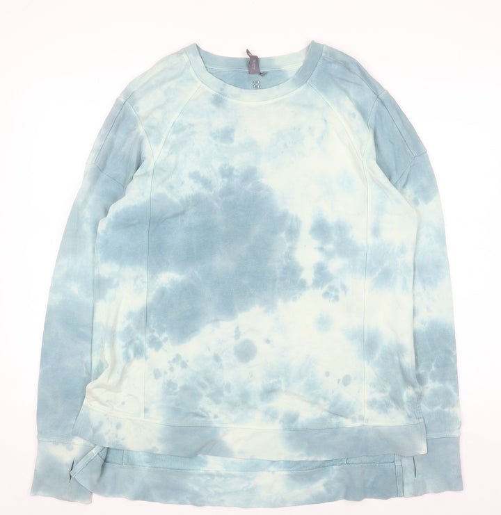 Sweaty Betty Womens Blue Tie Dye Pullover Sweatshirt M