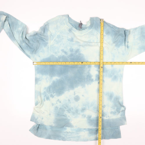 Sweaty Betty Womens Blue Tie Dye Pullover Sweatshirt M