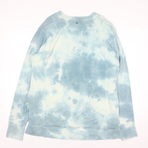 Sweaty Betty Womens Blue Tie Dye Pullover Sweatshirt M
