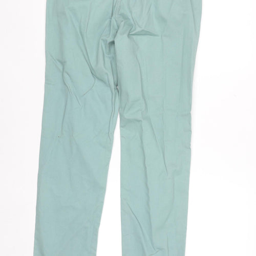 Denim Co. Men's Green Slim Fit Chino Trousers W32 L34