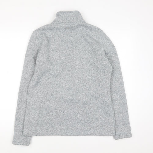 Mountain Warehouse Women Grey 1/4 Zip Fleece Sweatshirt UK 12