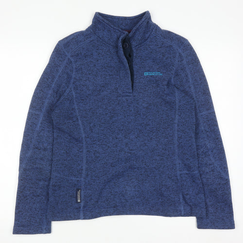 Mountain Warehouse Women's Blue UK 10 Fleece Henley Sweatshirt