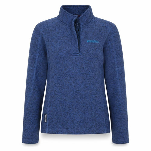 Mountain Warehouse Women's Blue UK 10 Fleece Henley Sweatshirt