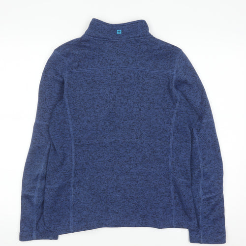 Mountain Warehouse Women's Blue UK 10 Fleece Henley Sweatshirt
