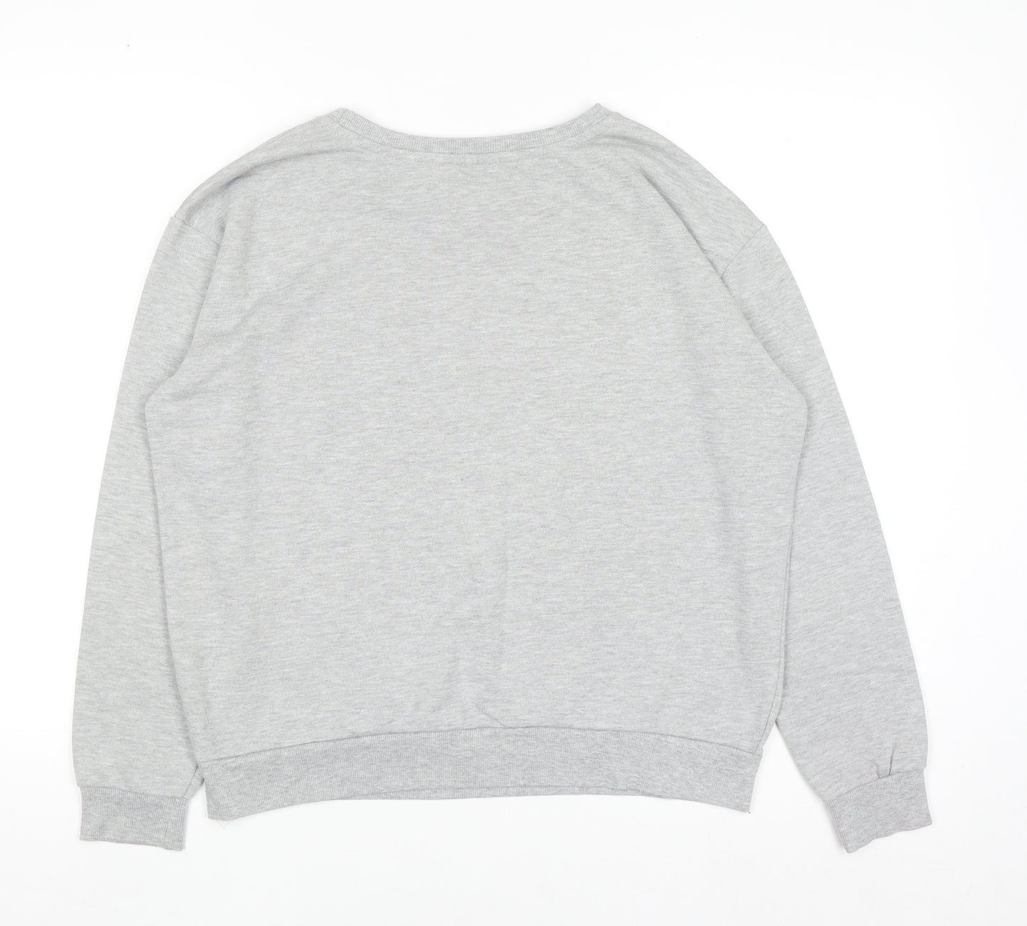 Atmosphere Women's Grey 'You.Me.Oui' Slogan Pullover Sweatshirt Size 16