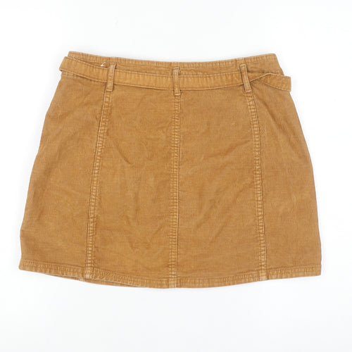 American Eagle Women's Brown Corduroy A-Line Short Skirt Size 10