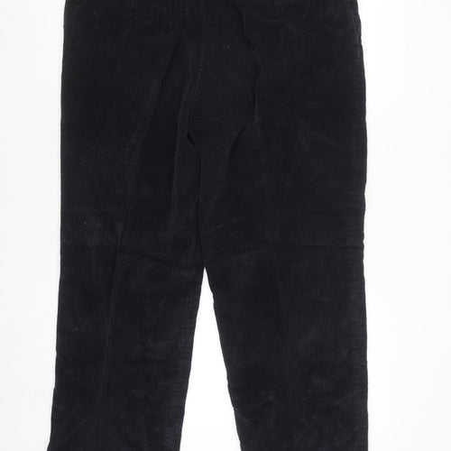 Maine New England Men's Black Corduroy Trousers 36R Regular Fit