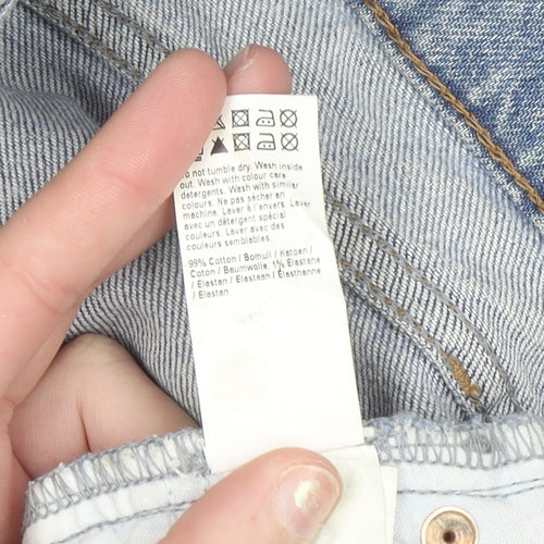 River Island Women’s Blue Straight High Rise Jeans Size 8