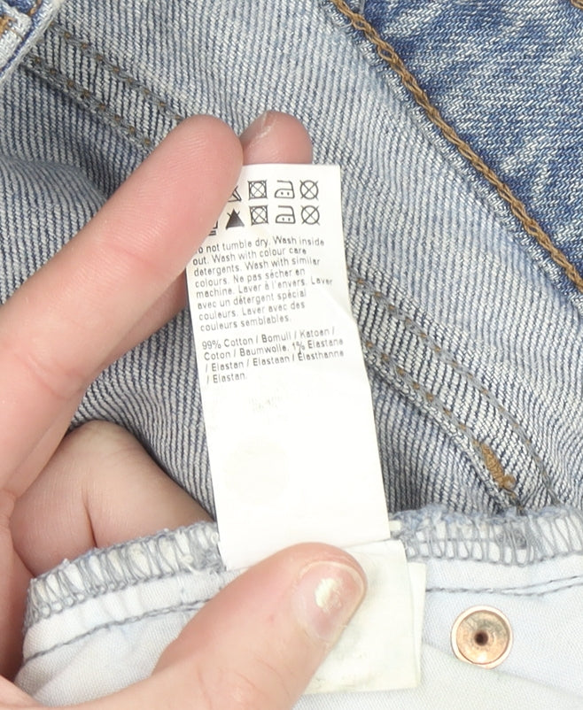 River Island Women’s Blue Straight High Rise Jeans Size 8