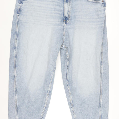 Marks and Spencer Men’s Blue Carrot Fit Ankle Jeans Size 24 Regular