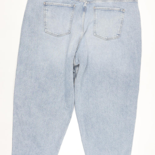 Marks and Spencer Men’s Blue Carrot Fit Ankle Jeans Size 24 Regular