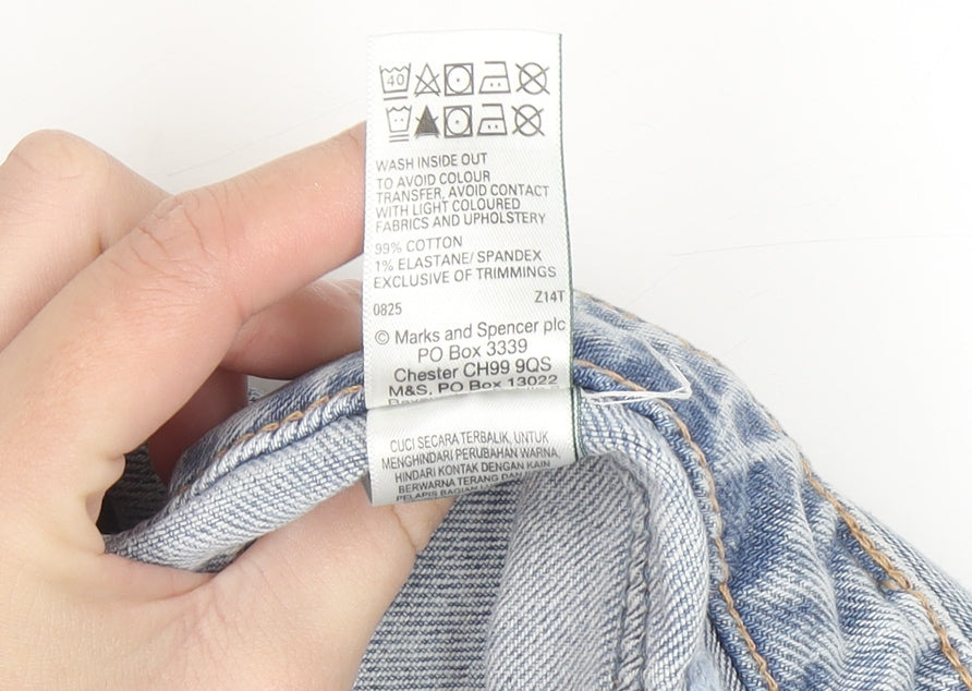 Marks and Spencer Men’s Blue Carrot Fit Ankle Jeans Size 24 Regular