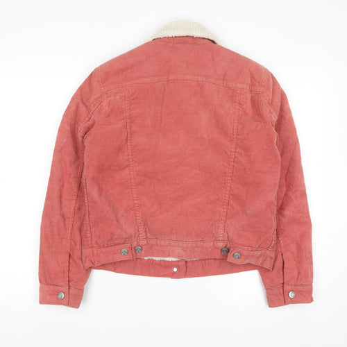 GAP Women’s Pink Corduroy Sherpa Lined Jacket XS Petite