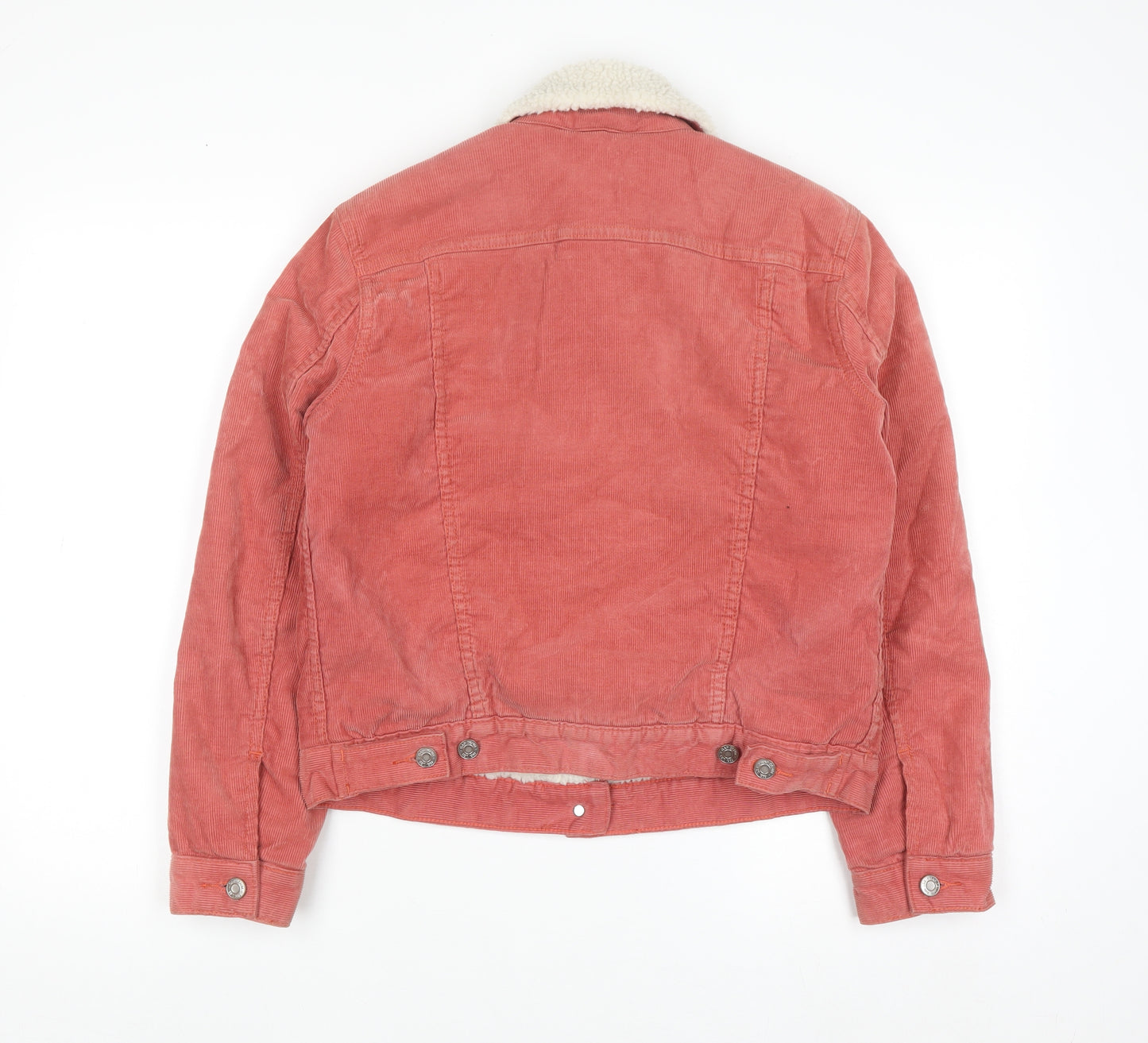 GAP Women’s Pink Corduroy Sherpa Lined Jacket XS Petite