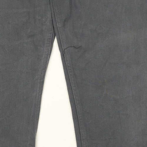 Levi Strauss 501 Men's Grey Jeans 33x36 Straight Leg Denim