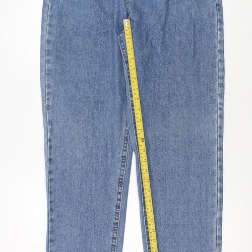 Lee Women's Blue High Rise Mom Jeans Size 6 Relaxed Fit Denim