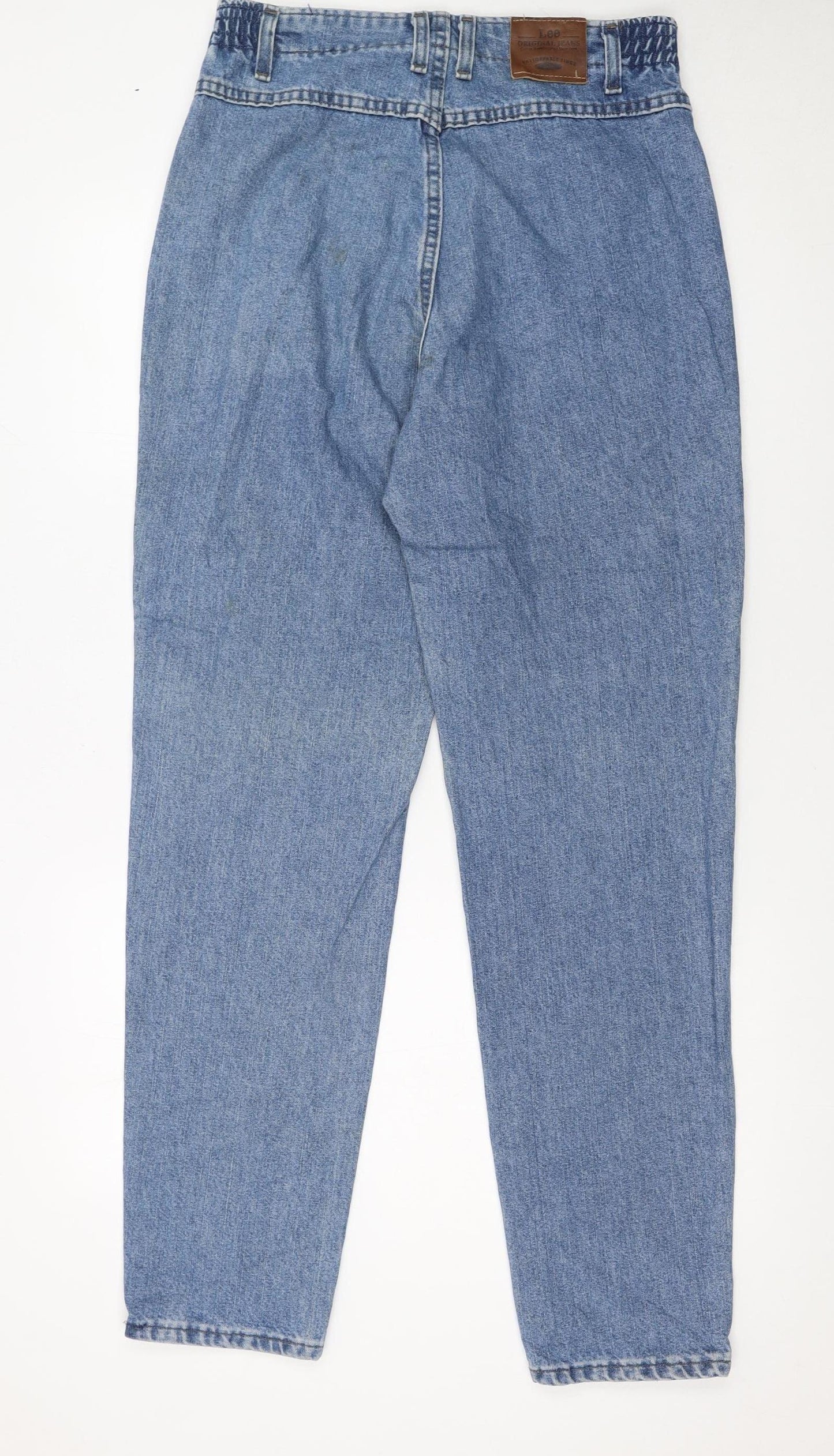 Lee Women's Blue High Rise Mom Jeans Size 6 Relaxed Fit Denim