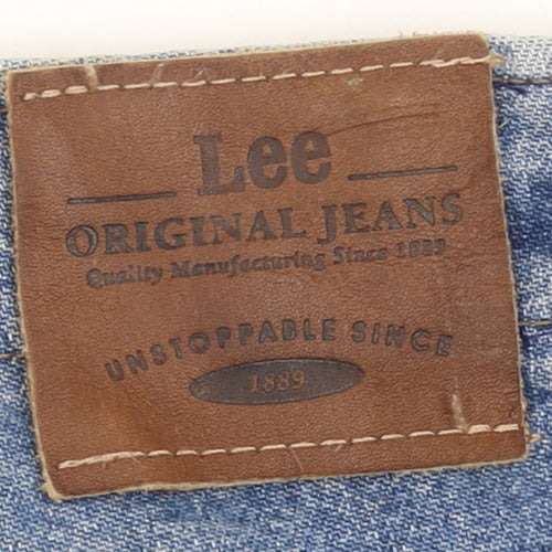 Lee Women's Blue High Rise Mom Jeans Size 6 Relaxed Fit Denim