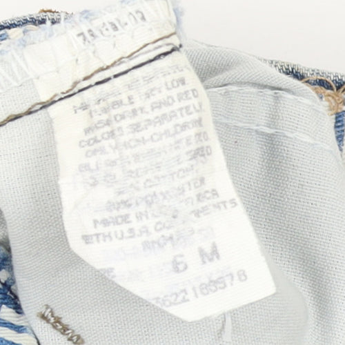 Lee Women's Blue High Rise Mom Jeans Size 6 Relaxed Fit Denim