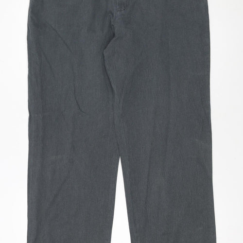 Lee Women's Grey Chino Trousers Size 12 Relaxed Fit