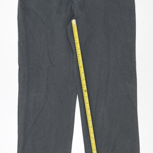 Lee Women's Grey Chino Trousers Size 12 Relaxed Fit