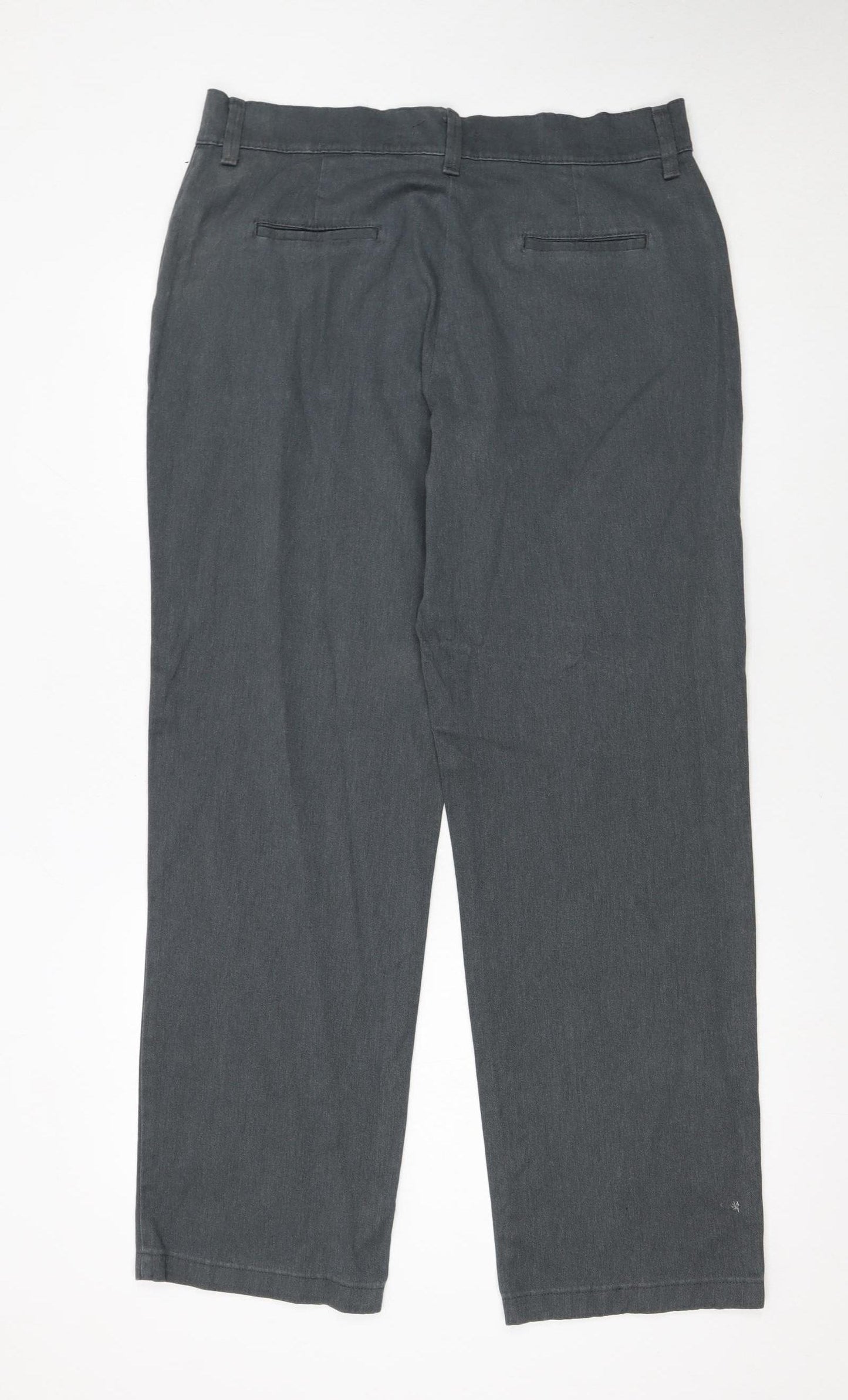 Lee Women's Grey Chino Trousers Size 12 Relaxed Fit