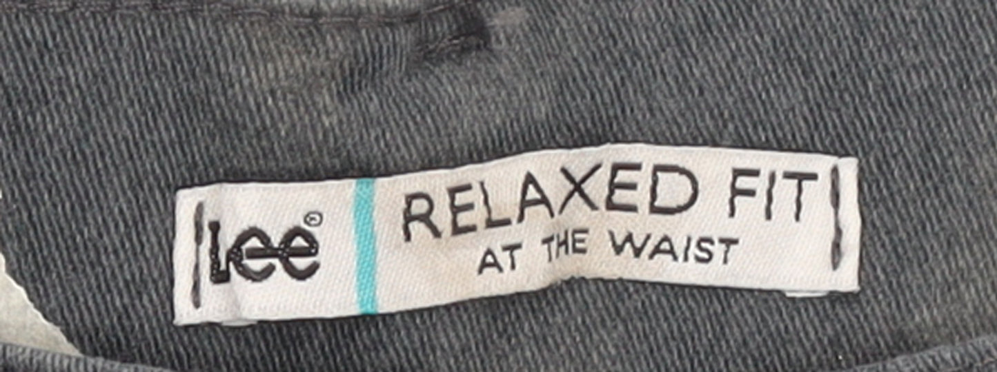 Lee Women's Grey Chino Trousers Size 12 Relaxed Fit