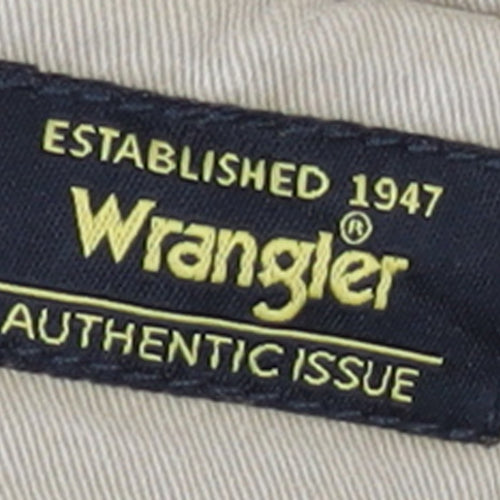 Wrangler Boys Beige Cargo Trousers 16 Husky 100% Cotton Twill Pants