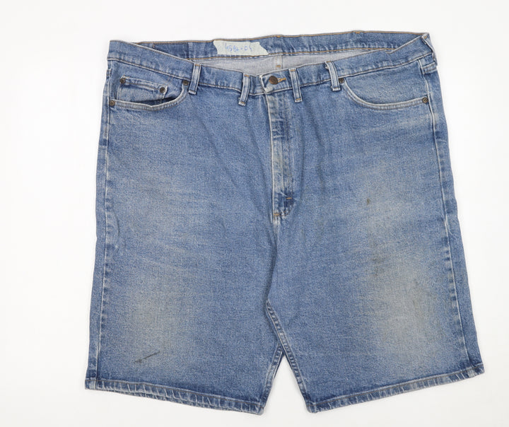 Wrangler Men's Blue Denim Relaxed Fit Shorts Size 48