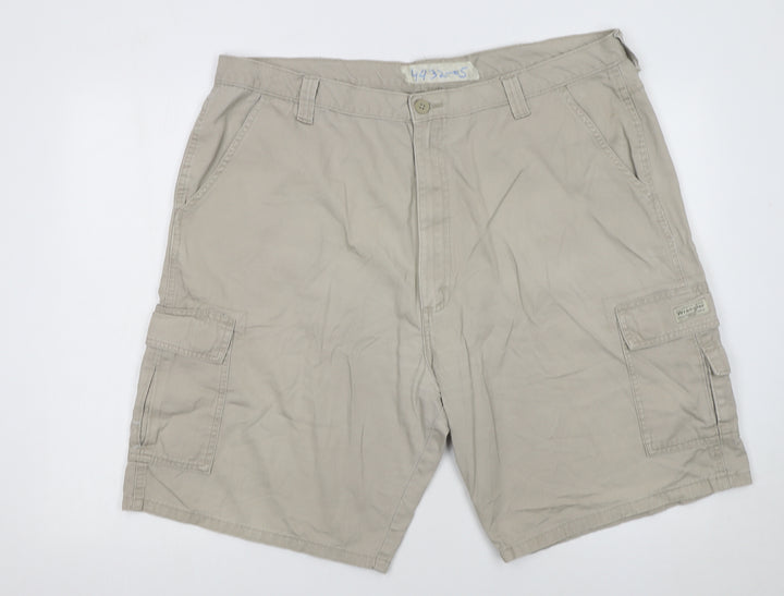 Wrangler Beige Cargo Shorts Unisex Adults Size 16 100% Cotton