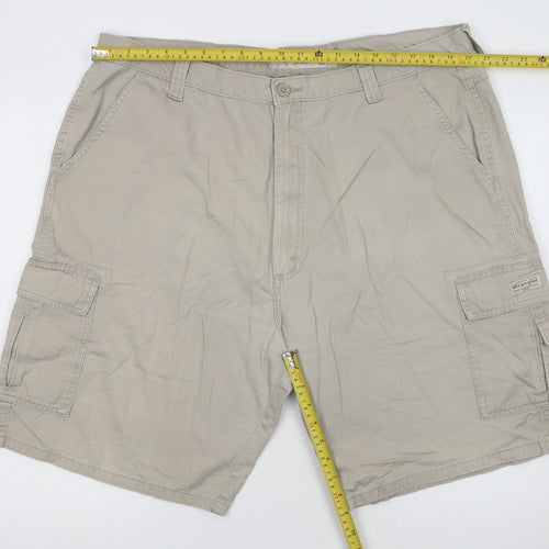 Wrangler Beige Cargo Shorts Unisex Adults Size 16 100% Cotton