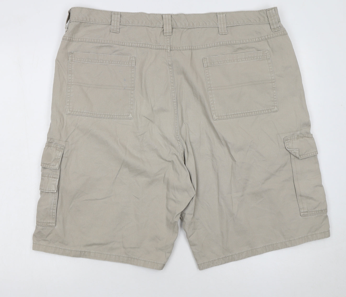 Wrangler Beige Cargo Shorts Unisex Adults Size 16 100% Cotton
