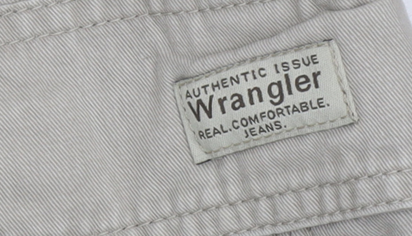 Wrangler Beige Cargo Shorts Unisex Adults Size 16 100% Cotton