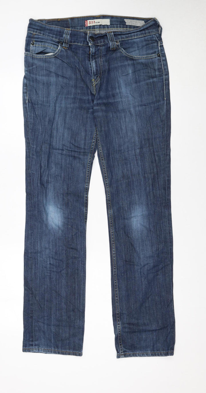 Levi’s 511 Slim Blue Denim Jeans Women’s W33 L32 Classic Style