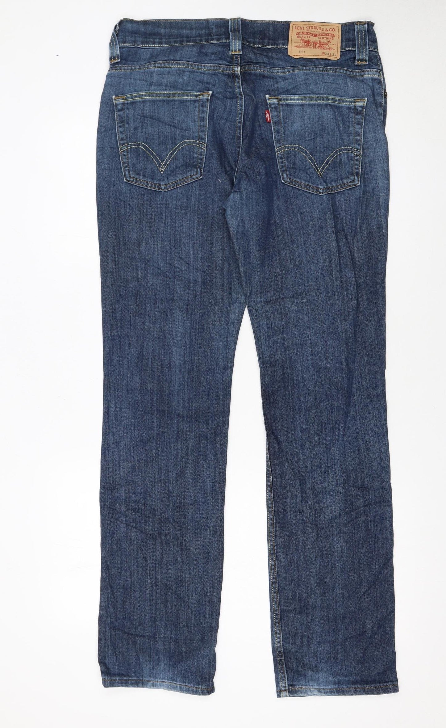 Levi’s 511 Slim Blue Denim Jeans Women’s W33 L32 Classic Style