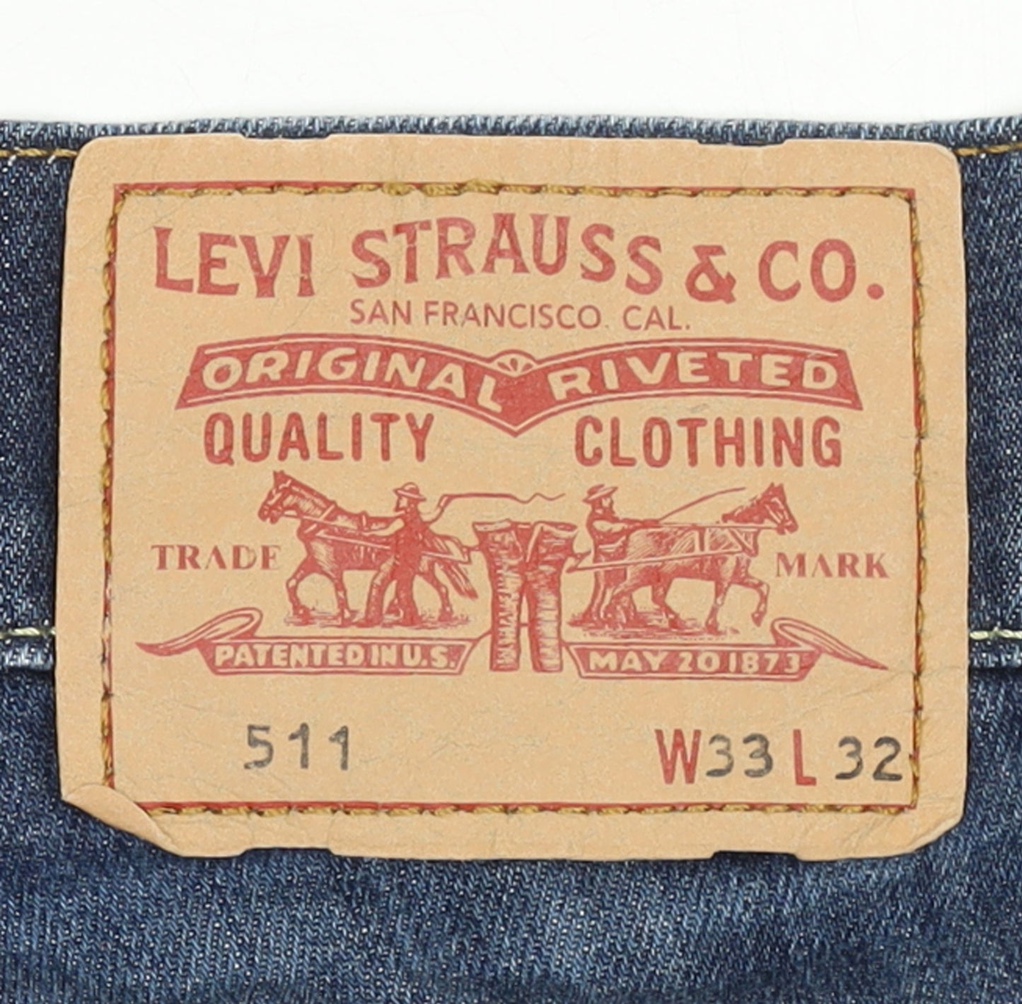 Levi’s 511 Slim Blue Denim Jeans Women’s W33 L32 Classic Style