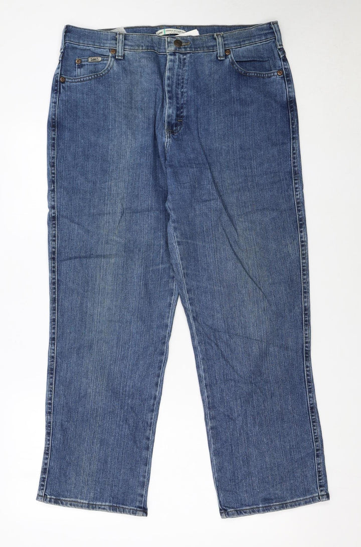 Lee Women’s Blue Relaxed Straight Leg Petite Jeans Size 14