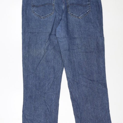 Lee Women’s Blue Relaxed Straight Leg Petite Jeans Size 14